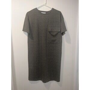 zara t shirt pocket dress women’s olive green size S